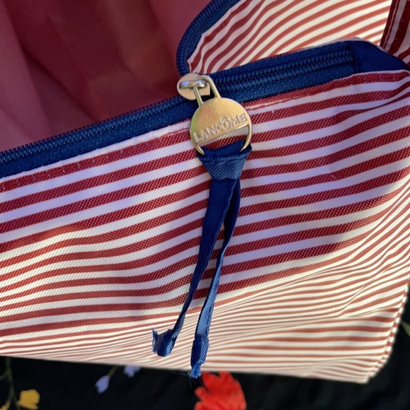 LANCÔME Tote Red & White Nautical Striped Tote - Picture 4 of 7